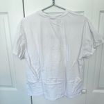 ASOS White Tee with “Don’t Look Back” Motivational Text Sz 12 Photo 3