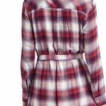 Pendleton GAP + Plaid Shirt Dress with Belt Large Patriotic Long Sleeve Photo 1