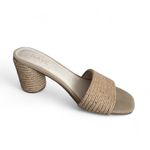 Raye Tan Braided Block Heel Slip On Mule Sandals Women’s Size 9 Photo 1