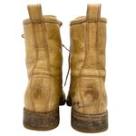 Frye Veronica Combat Boots Lace Up Vintage Pull Up Leather Moto Photo 3