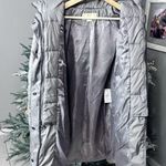 Michael Kors  Womens Gray Fur Trim Hooded Long Sleeve Puffer Jacket Size Small Photo 6