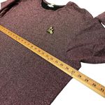 H&M Women’s Sz XL Shimmering Black Pink Crewneck Sweater Photo 9