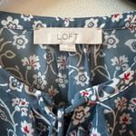 Loft long sleeve blouse, blue, size small Photo 2