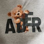 Ader Error X Teddy Bear Fall / Winter 2020 Gray Lined Sweatshirt Size Uni Photo 3