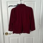 J.Crew  burgundy Blazer Tailored Suit Jacket with gold button size small Photo 3