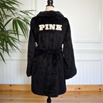 Victoria's Secret Victoria’s Secret PINK Plush Black Robe – Size M/L Photo 1