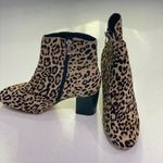 Halogen Leopard Calf Hair Abbi Block Booties Size 8 Photo 0