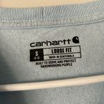 Carhartt Women’s Light Blue Long-Sleeve T-Shirt Size Small Photo 4