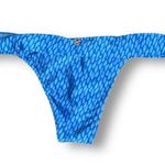 ViX XL Blue Polyamide Bia Tube Bikini Bottom 24K Gold Accents Full Coverage NWT Photo 4