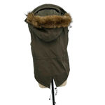 S13/NYC Trapper Vest w Detachable Faux Fur Hood Olive Green Size Small Photo 8