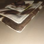 Silver Plum Cowhide Print Crossbody Purse Brown Beige Button Accent Zip Closure White Photo 8