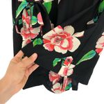 Yumi Kim  Liz Floral Silk Romper Black Pink Green M Photo 6
