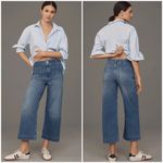 Anthropologie Maeve The Collette Cropped Medium Wash Jeans Size 33 Tall Photo 1