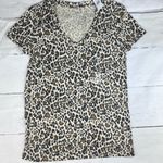 Gap  Womens Favorite T Animal Print V Front Short Sleeve Sz S Photo 8