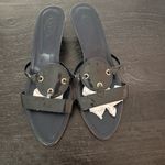 Tod's  Kitten Heels Slides in Blue Sz 11 Photo 1