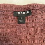 Torrid  Babydoll Cotton Clip Dot Smocked Bodice Flirty Flowy Festival Beach Tank Photo 8