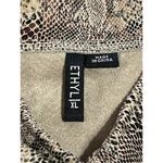 Ethyl Clothing Women Long Sleeve Blouse Size XL Snake Print Designer Career City Photo 7