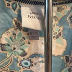 Knox Rose Women Top Blue Floral Kimono Cardigan Boho Open Front - XS/S -EUC Photo 2