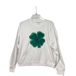 Workshop‎ Republic Clothing White Shamrock Sweatshirt L NWT Size L Photo 1
