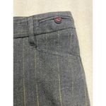 Bisou Bisou Michele Boigot Women's Grey Pinstripe Flared Career Pants Size 4 Photo 4