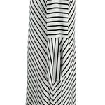 Chico's Chico’s Women's White Black Stripe Bell Sleeve Midi Dress Size 1 M/8 Photo 2