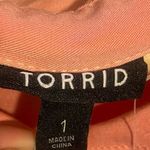 Torrid  Pink/Salmon/Peach Long Sleeve L Button Down Shirt NWT Size 1X 14-16 Photo 9