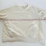 Madewell Casual Garment-Dyed Crewneck Sweatshirt Parchment Cream Pockets Medium Photo 3