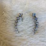S925 Climber CZ Earrings EUC Silver Photo 3