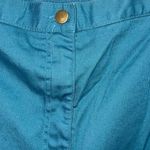 Blair  Blue elastic waist pockets button/zip stretch pants 24W Slacks Photo 1