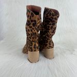 Beast Fashion   New Women's Beast Brooklyn Faux Suede Leopard Print Ankle Boots Brown Photo 8