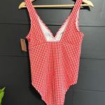 Shade & Shore  Gingham Picnic Core One Piece Women’s Swim Suit NWT Sz Small Photo 2