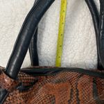 Edmond Bassetti Vintage Snakeskin Leather Shoulder Bag Brown Photo 7