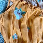 ZARA  floral orange tank top/ crop top size large; like new Photo 5