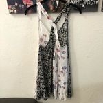 Free People  Back to Back Printed Mini Dress Small Floral Two Tone Photo 5