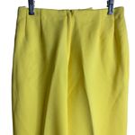 Vintage 60s 2 Piece Stretch Knit Pant Set S Yellow High Neck Pockets Zipper Size undefined Photo 9