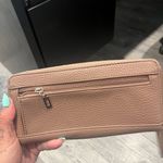 Guess  Cream/ Tan Handheld Clutch Wristlet Wallet Photo 2
