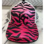 MLB KANSAS CITY ROYALS Zebra Print NEW ERA WOMEN’s Hat Cap pink and black Photo 2