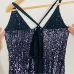 Intimately Free People sequined “gold rush” tie back silver mini dress. Small Photo 4