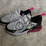 Nike  Air Max 270 White Black pink and Lime Accents size 6.5 Young/ 8 Women’s Photo 10