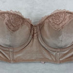 Victoria's Secret Dream Angels Velvet Lace Strapless Bandeau Bra 34C no straps Photo 0