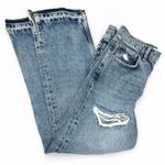 Free People | 28 | Women's Ripped Raw-hem Straight-leg Capri Cropped Jeans TEDO Photo 1