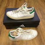 Adidas  Stan Smith white green lace up shoes sneakers women’s 8 / men’s 7 Photo 8