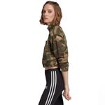 Adidas  Originals Women's Cotton Camo Cropped Half-Zip Sweatshirt Top $65 EUC S Photo 7