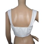 Princess Polly  White Corset Style Cropped Tank With Front Clasps Photo 4