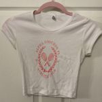 Los Angeles Apparel Alpha Omicron Pi Athletic Club 90's Style Babydoll Tee, S Photo 0