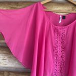 Love by Design Crochet lace trim sheer flutter sleeve crop top Jr size XS Photo 4