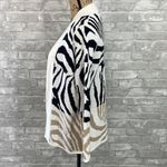 Foxcroft   Animal Print Open Front Cotton Cardigan Photo 2