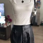 Bishop and Young Black Leather Shorts Photo 0