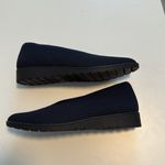 Eileen Fisher  Heaven Stretch Knit Wedge Mesh Shoes Ballet Flats Navy Size 6.5 Photo 3