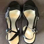 Liz Claiborne BlackSatinFabric Slingback Sandals 6 Photo 3